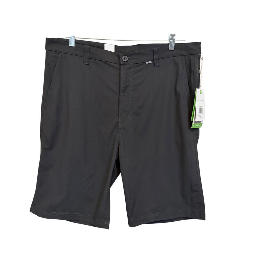 Cariloha Mens Bamboo Fit Shorts Size 38 Gray Golf Outdoor Preppy Performance NWT